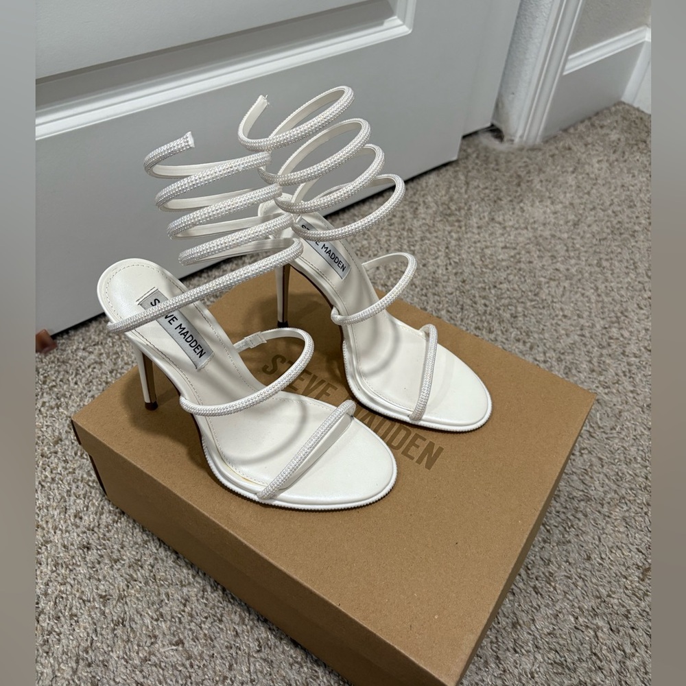 Steve made ankle wrap heels